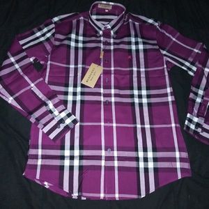 Burberry button up. Please read description